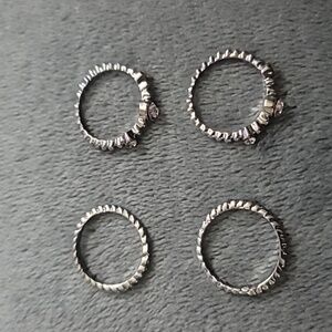 Set of 4 Rings Size 8